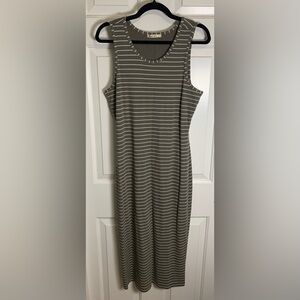 Marine Layer Green/white Stripe Tank Dress